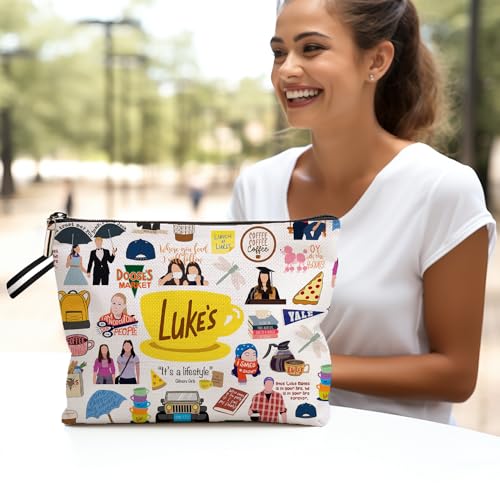 TV Show Gift Makeup Bag, Gilmore Inspired Cosmetic Bag Luke's Fans Gift Makeup Zipper Pouch Bag, Luke's Fan Gift for Women Female Best Friends Women Birthday Graduation Christmas3