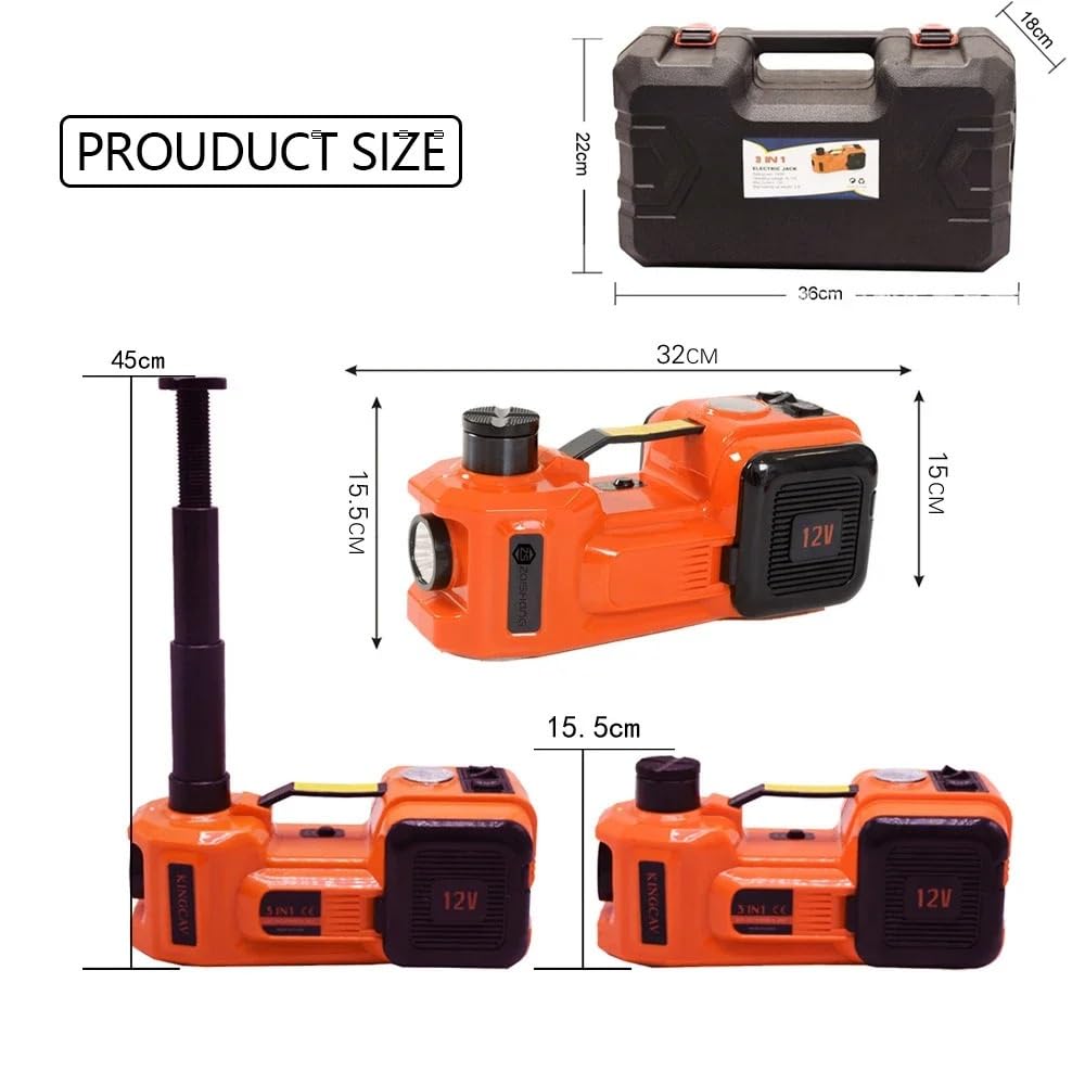 sollevatore auto Kit martinetto idraulico elettrico per auto Martinetti di sollevamento automatico da 5 tonnellate con smontaggio della ruota della pompa sollevatore