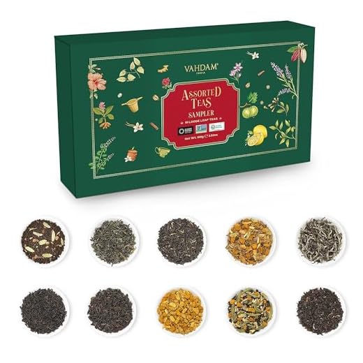 VAHDAM, blandat löst bladte - 10 TEAS, 50 portioner - svart te, grönt te, Oolongte, Chai-te, vitt te | Tea Variety Pack | Hot, Iced, Kombucha Tea | Loose Leaf Tea Sampler Gift