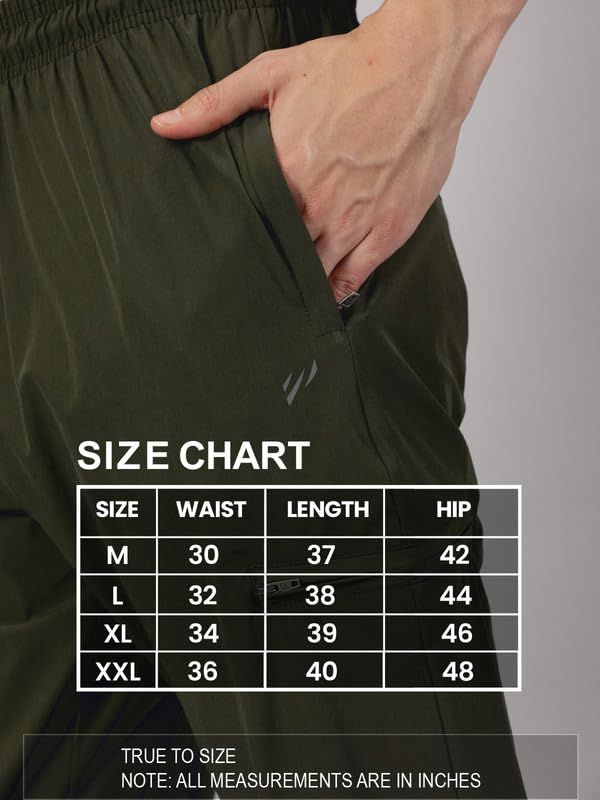Image of BLUE TYGA Travel Joggers Pro for Men | Ultrastretch, Wrinkle Free & Sweat Wicking Travel Joggers | Quick Dry & Odour Control Joggers for Travelling
