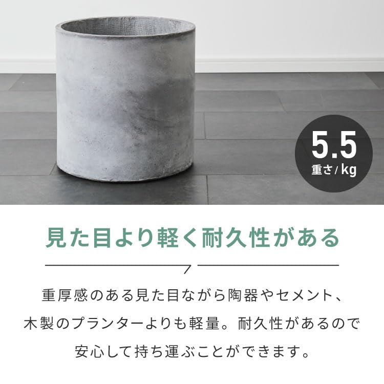 Amazon.co.jp: リコメン堂 プランター 大型 直径35cm 円形