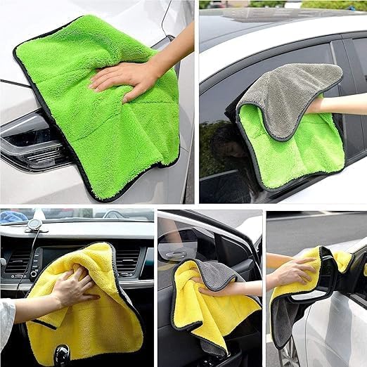 Image of 7 PCS Car Cleanig Kit with 3-in-1 Mini Vacuum Cleaner, Microfiber Cloth,Big Duster,Car Cleaning Anti-Fog Spray,Wheel Brush,AC Vent Brush&Interior Cleaning for velar,Truck,Bike Cleaning Tools