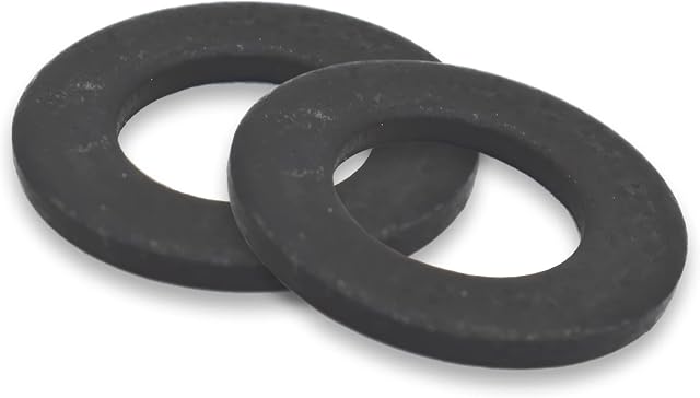 Pack of 25, M6 A2 Stay Black Stainless Steel Form A WASHERS FIT Metric Bolts & Screws
