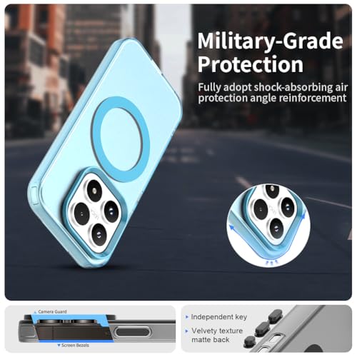 Image of for Xiaomi 17 Case Magnetic Case Anti Drop Hybrid Phone Back Cover - Blue