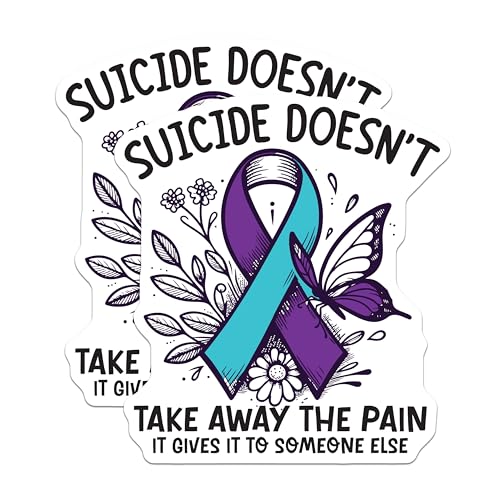 2 Pack Imanes de Conciencia Sobre Suicidio 5" miniatura 1