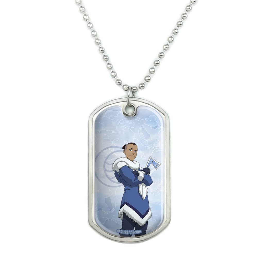 GRAPHICS & MOREAvatar the Last Airbender Sokka Military Dog Tag Pendant Necklace with Chain