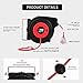 VIVOHOME 14AWG/3C SJTOW Heavy Duty 50 Feet Retractable Extension Cord Reel with Ceiling Wall Mount Swivel Bracket and LED Light Connector