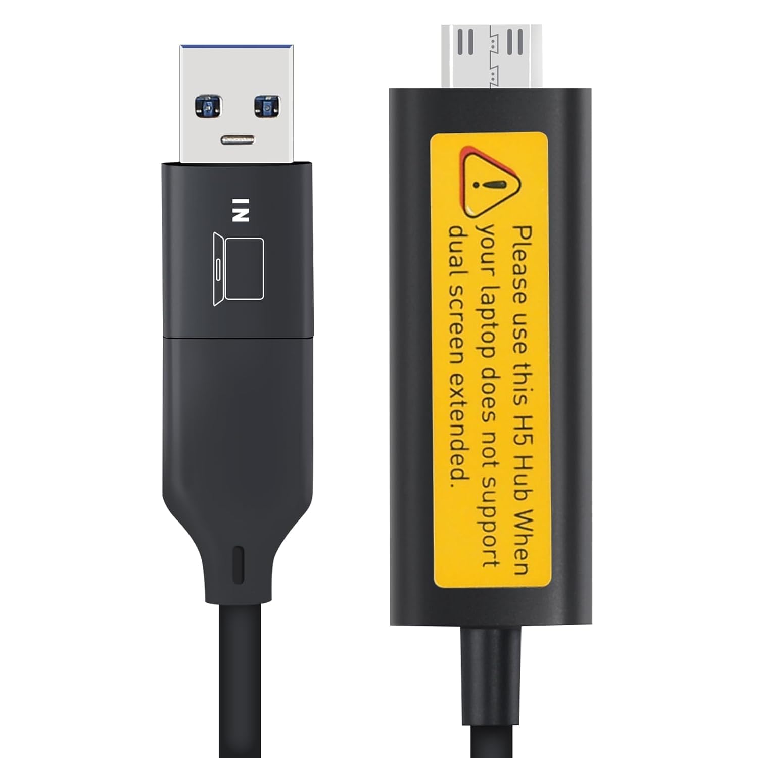 2-in-1 USB-C/A to Mini-HDMI Video Signal Conversion Adapter (Allowing The MacBook M1~M4 to Extend Two Additional Synchronization or Differential