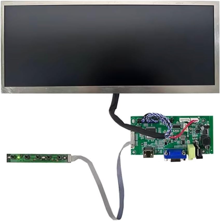 Sunlight Readable Display 12.3 Inch 1920x720,1000 Nits High Brightness,Wide Stretched Bar LCD Display,for Automotive, Speedometer,Outdoor EV Charging Stations