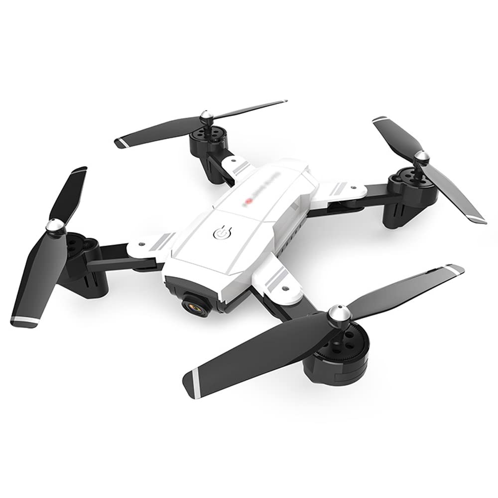 Drone con fotocamera 1080P HD, mini drone RC pieghevole per regalo per bambini Quadcopter tascabile portatile, regolazione della velocità di avvio con una chiave, capovolgimenti 3D, luce a LE