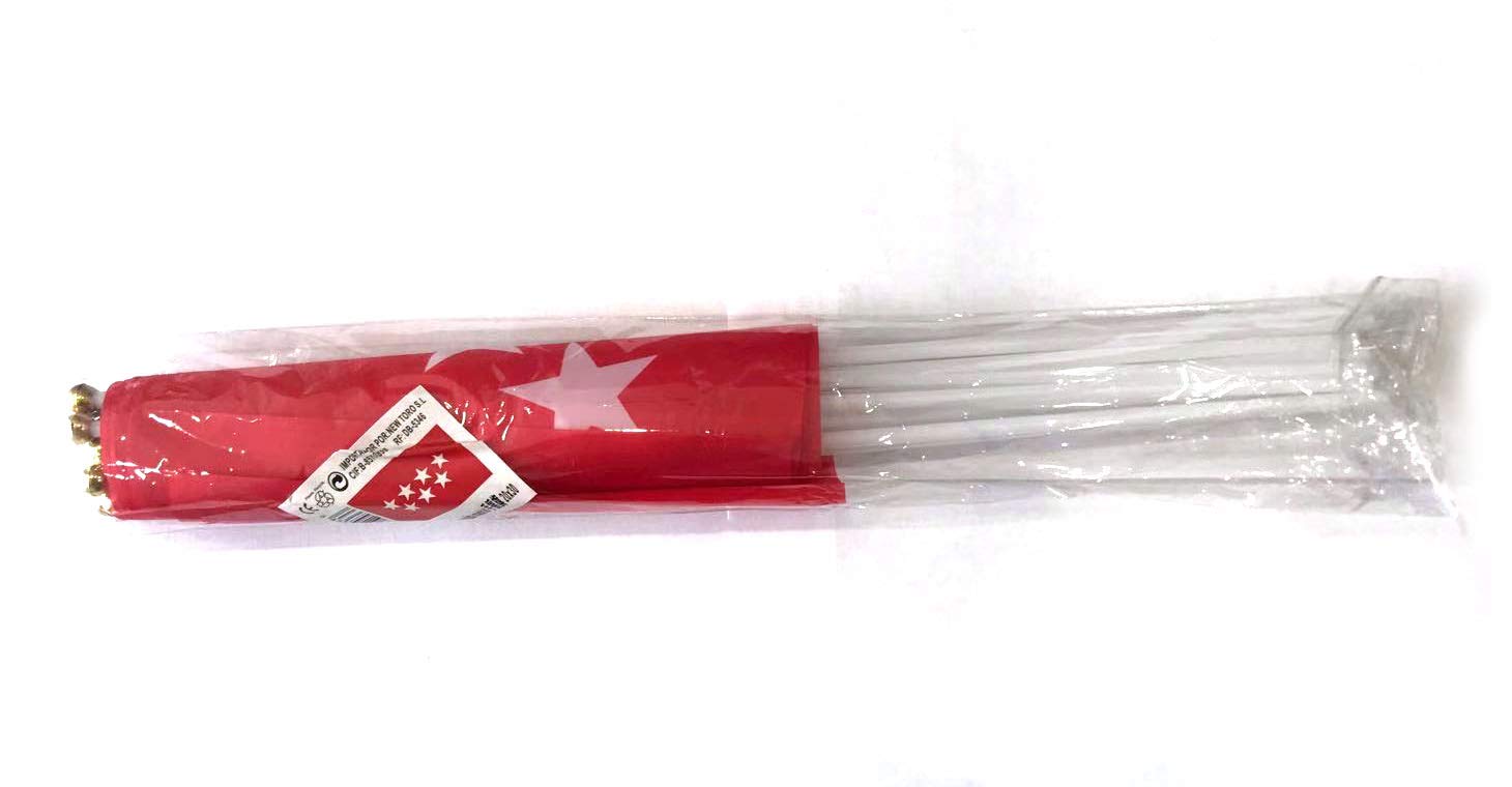 Durabol 12PCS Bandera de Mano de Comunidad Madrid Comunidades autónomas de España (20X30CM) (C.Madrid)