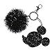 Cerdá Llavero ACRILICO Pompom Mickey, Negro, 17 cm (2600000237)