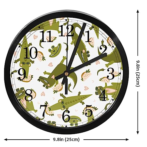 Horloge murale cuisine crocodile pour décorer la maison - 5