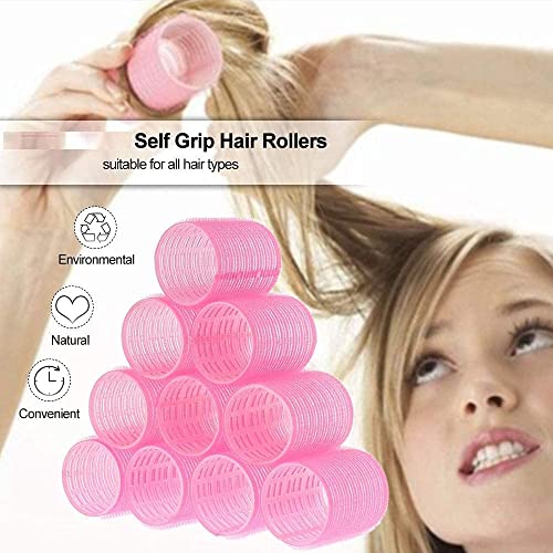 Image of SWEETPEA�6PCS Hair Rollers For Hair Curling | Self Grip Holding Rollers | Rollers for Hair - Hair Rollers for Long Medium Short Hair (SVR004)(3 X 6 CM)