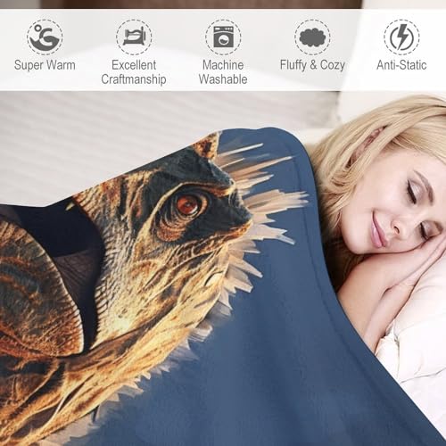 Manta de forro polar de dinosaurio para salón y manta para sofá juvenil 6