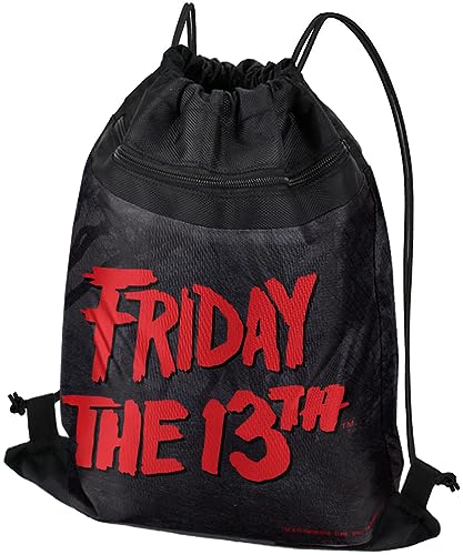 LOGOVISION Friday The 13Th Logo Drawstring Backpack Sports Bag Sackpack 17