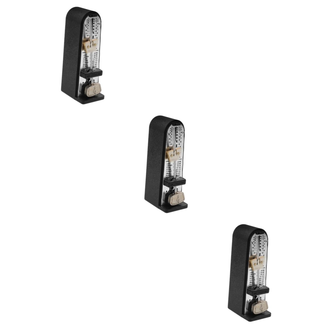 TOYANDONA 3piezas Metrónomo Mecánico Portátil Para Guitarra Violín y Piano Práctico y Preciso Para Exámenes Práctica Musical