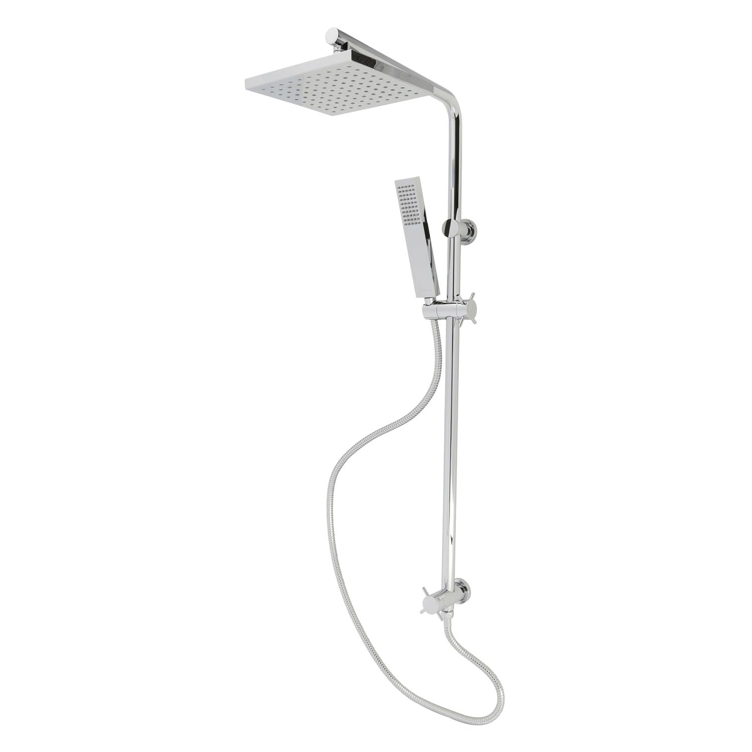 Système de douche Kingston Brass KSG2621D, l'élégance du chrome poli Claremont