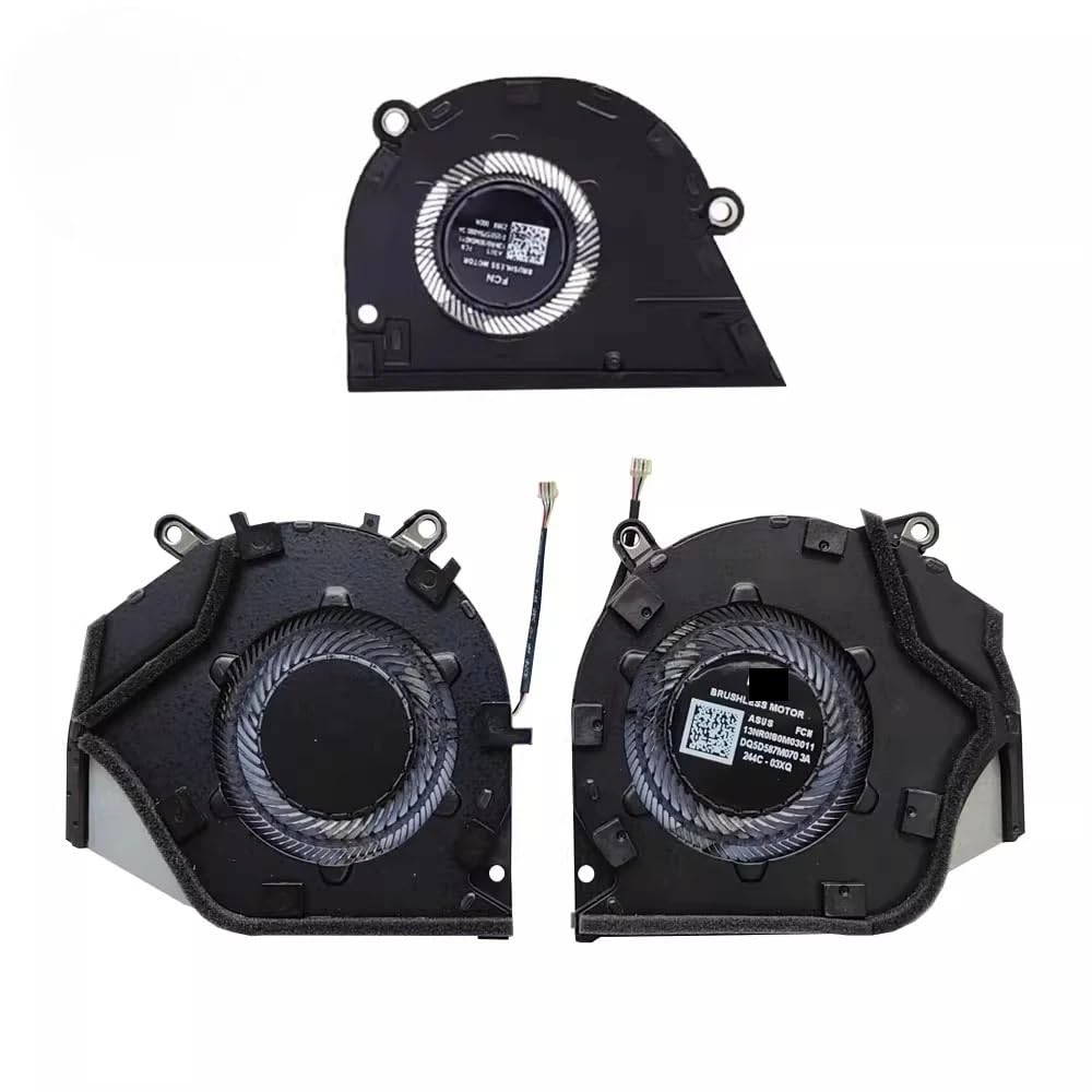 Ventilateur de Refroidissement pour processeur et Carte Graphique d'ordinateur Portable ROG Zephyrus G16 2024 GU605 GU605M GU605MI 13NR0IS0M03011 13NR0IS0M02011 Pièces de Rechange