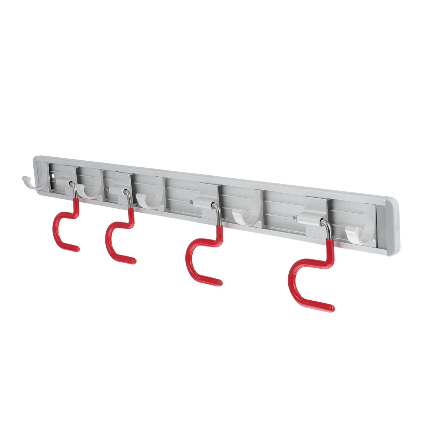 Cabilock Wandbehang Besenhalter aus Aluminiumlegierung 4-fach Mop Aufhänger ohne Bohren Vielseitiger Organizer für Haushalt und Badezimmer Einfache Reinigung