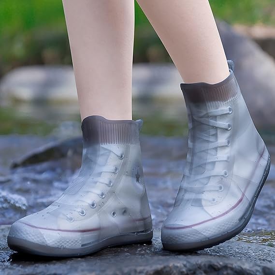 Clefairy Waterproof Shoe Covers Non-slip Thick Shoe Protectors Reusable Foldable Outdoor Rain Boot Protectors Shoe Covers for Men Women (Size-L) (B0D988SR67) Amazon Price History, Amazon Price Tracker