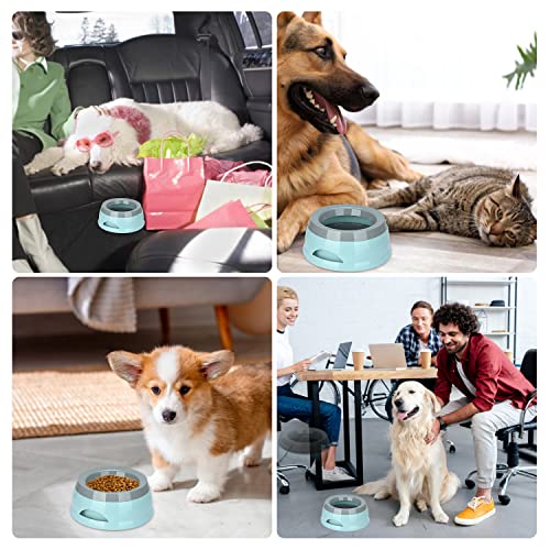 Wassernapf für Hunde, Anti-Schwapp Fressnapf Hund Unterwegs, Spritzsicherer Wassernapf 750ml, Kein Verschütten Auslaufsicher Hundenapf Reise Trinknapf Wasserspender für Katzen Haustiere (blau)