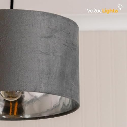 ValueLights | Reni Rust Red Fabric Drum Ceiling Pendant Table Floor Medium Lamp Shade | Shades, Home Décor & Improvement Essential | 350mm Shade Width - Image 4