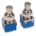 2pcs Single 3pdt Pedal Switch True Bypass 9-Pin w/ Lock Flat Washes