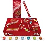 Lindt Letterbox Chocolate Hamper - 376g (17-Piece Set) - Assorted Chocolate Bars Truffles & Wafers, Lindor Chocolates Gift Box, Birthday Gifts for Women and Men, Thank You or Xmas Gifts