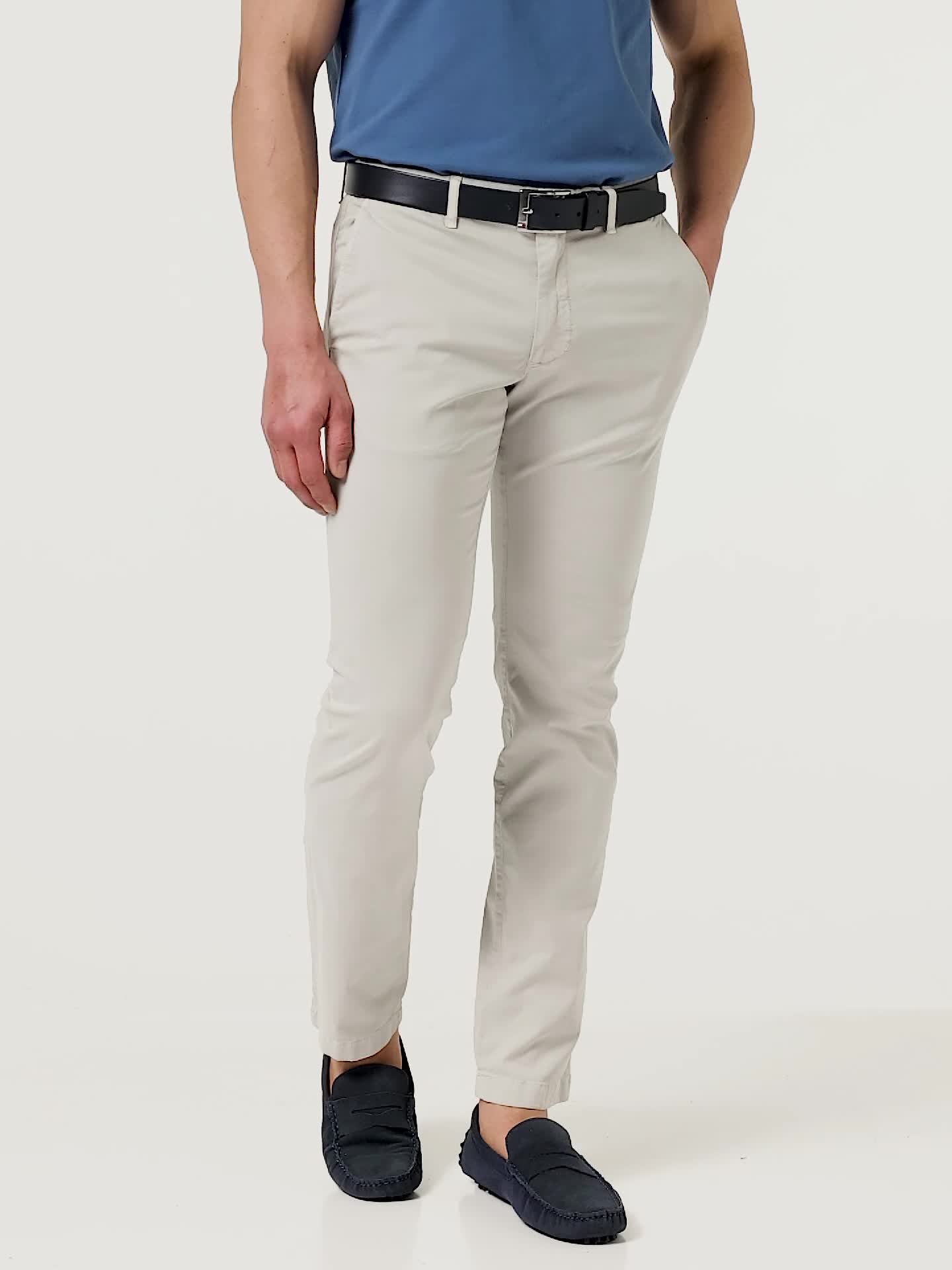 Tommy Hilfiger Herren Gürtel New Aly Belt Ledergürtel, Blau 