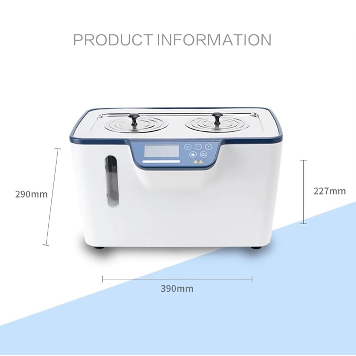 Baño María Digital De Laboratorio, Calentador Termostático RT-100 ℃ Dispositivos De Calentamiento De Laboratorio, Interior De Acero Inoxidable De 5 L, Temporizador De 1 Min a 99 H 59 Min, Protección