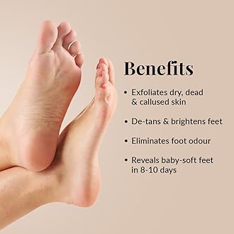 LuxaDerme Korean Peeling & Exfoliating Foot Mask for Baby Soft Feet | Removes Dry Skin & Hard Calluses | Hydrates Dry Feet (Pack of 5)