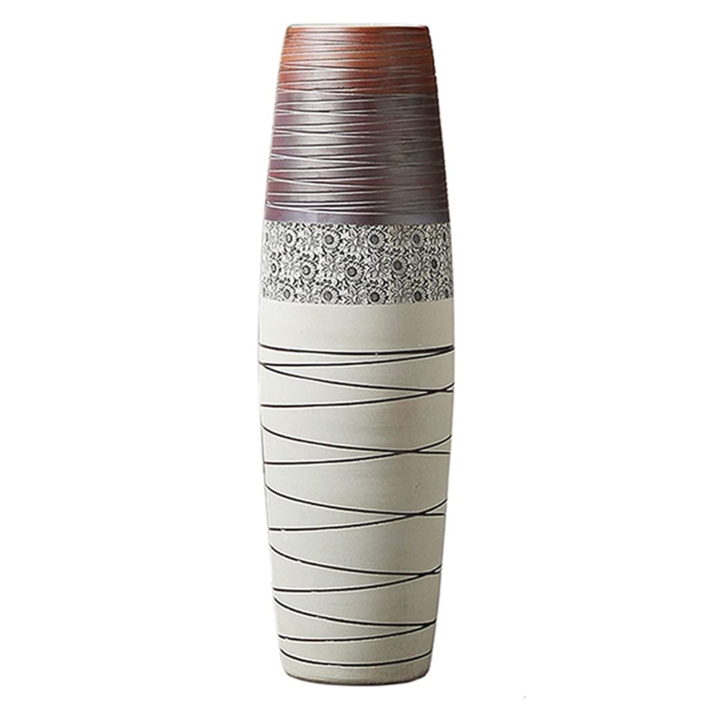 SnamicE Flower Arrangement Large Vase Creative Floor Ceramic Vase Living Room Home Decoration Dried Flower Decoration Wedding Home Decoration,