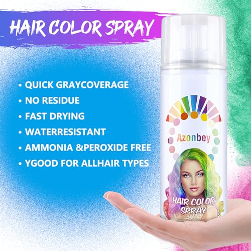 Blue Hair Spray, color temporal para cabello, lavable miniatura 2