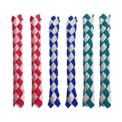 Jouet avec piège à Doigts – 6 pièges à Doigts Chinois Bois, Couleurs Assorties | Jouet Hachoir à mâcher pour , marionnettes pour Adultes, et...
