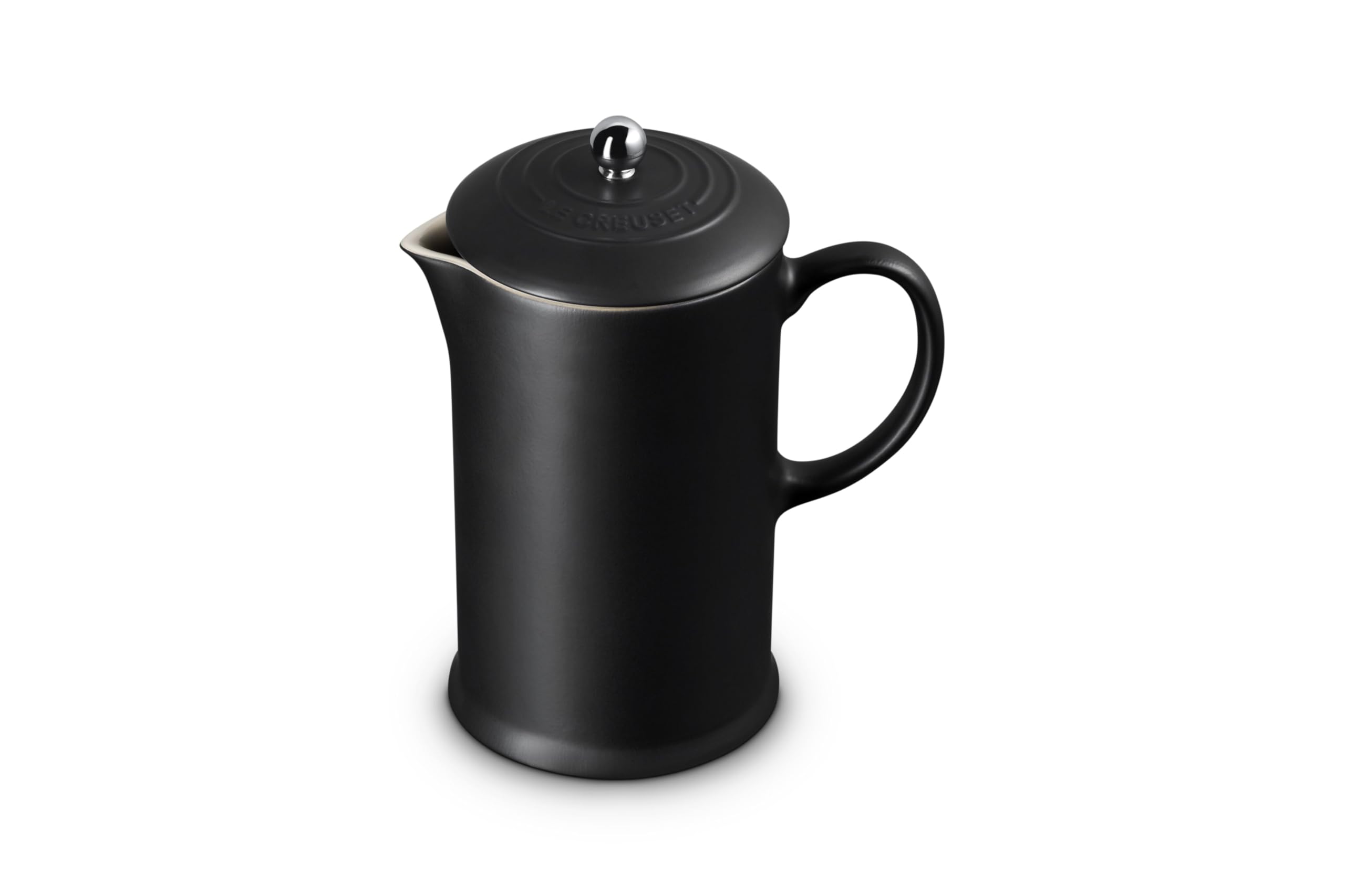 Le Creuset Stoneware French Press, 34 oz., Licorice