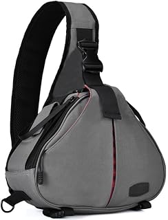 ZIKKON K1 Camera Bag Sling Shoulder Bag Camera Case Waterproof with Rain Cover Tripod Holder, Compatible for Mirrorless/DS... Price In India