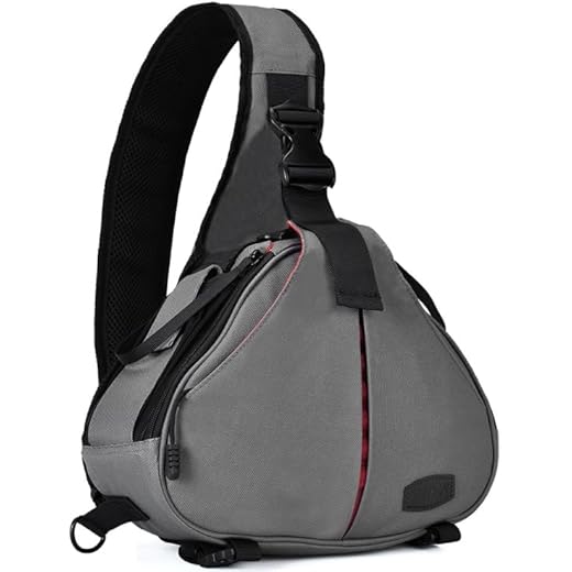 ZIKKON K1 Camera Bag Sling Waterproof Grey