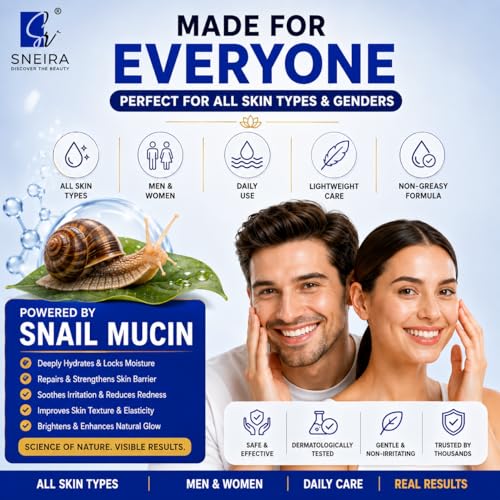 Image of Snail Mucin Skincare Kit - Face Cleanser, Snail Mucin Glow Serum & Moisturizer Combo | Korean Skin Care Routine for Glowing Skin | Hydrating Daily Face Care Set for Men & Women | All Skin Types