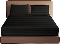 Vista 25 de 2 paquetes de sábanas ajustables 100% algodón egipcio tamaño TwinXL, sábana ajustable de 600 hilos de algodón, sábana bajera con bolsillo profundo