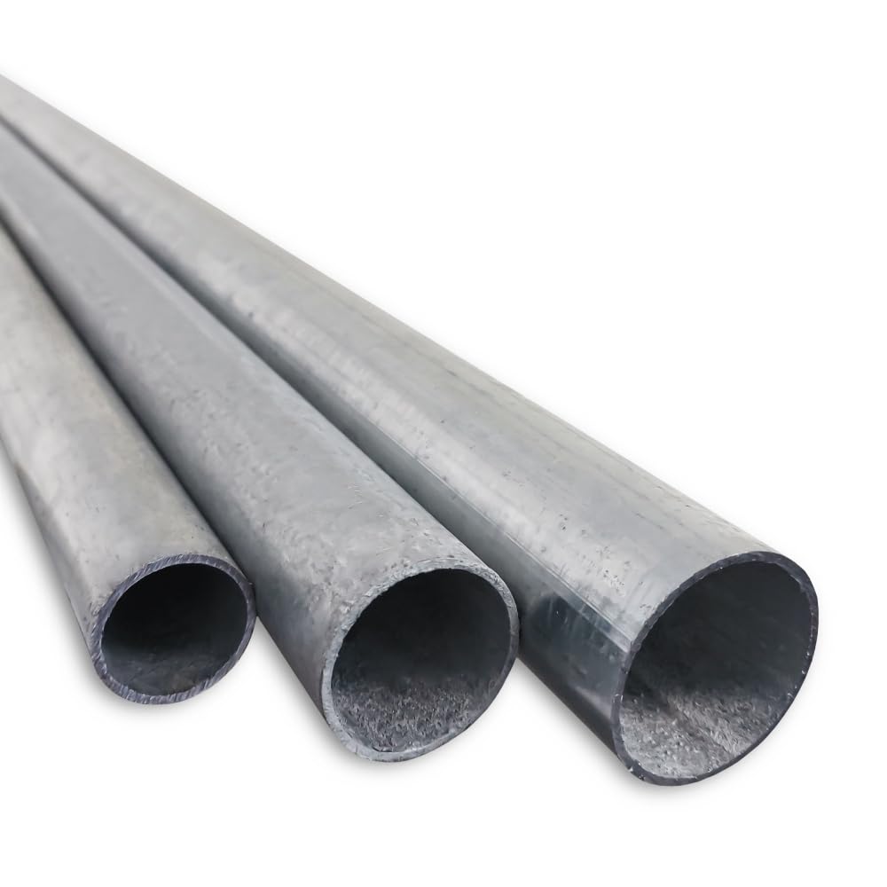 Stahlrohr feuerverzinkt Größe 1 1/2" (48,3/2,00 mm), MaterialType Stahl - 2m