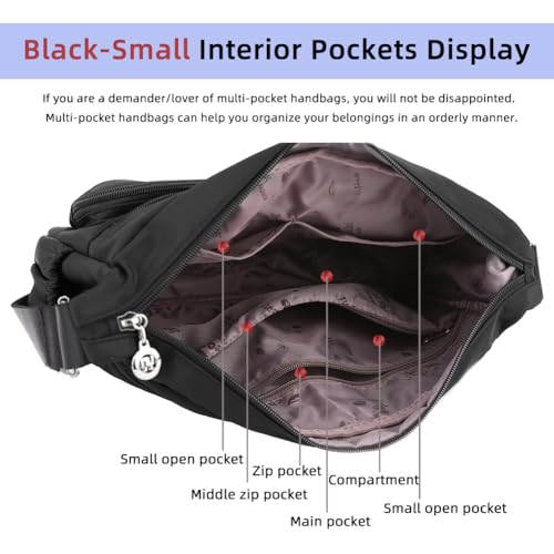 image for MINTEGRA Women Shoulder Handbag Roomy Multiple Pockets Bag Ladies Cros
