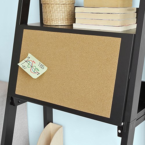 Haotian Modern Ladder Bookcase Made of Wood, Book Shelf,Stand Shelf, Wall Shelf (FRG115-SCH)