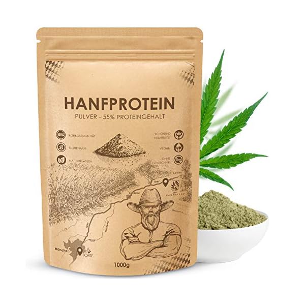 Hanfprotein aus Bayern - 15 KG - Hanfproteinpulver | Natürliche Protein Quelle - Reich an wertvollen Omega-3- und Omega…