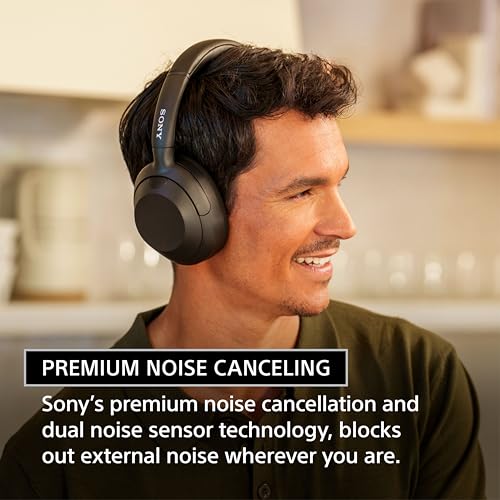 Image of Sony ULT Wear WH-ULT900N Noise Cancellation Wireless Bluetooth Over Ear Headphones with Massive Bass, Up to 50Hrs Battery-White