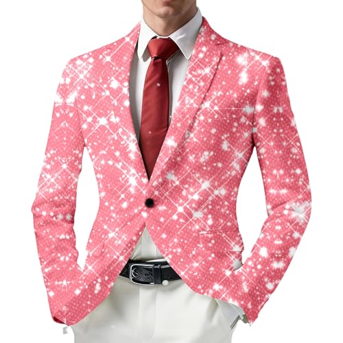Veste blazer festive homme pailletée coupe ample chic pour bal et fêtes