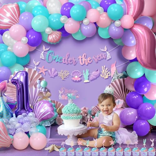 1st Birthday Tutu High Chair Skirt Decorations - Pink & Gold Tulle Banner Kit