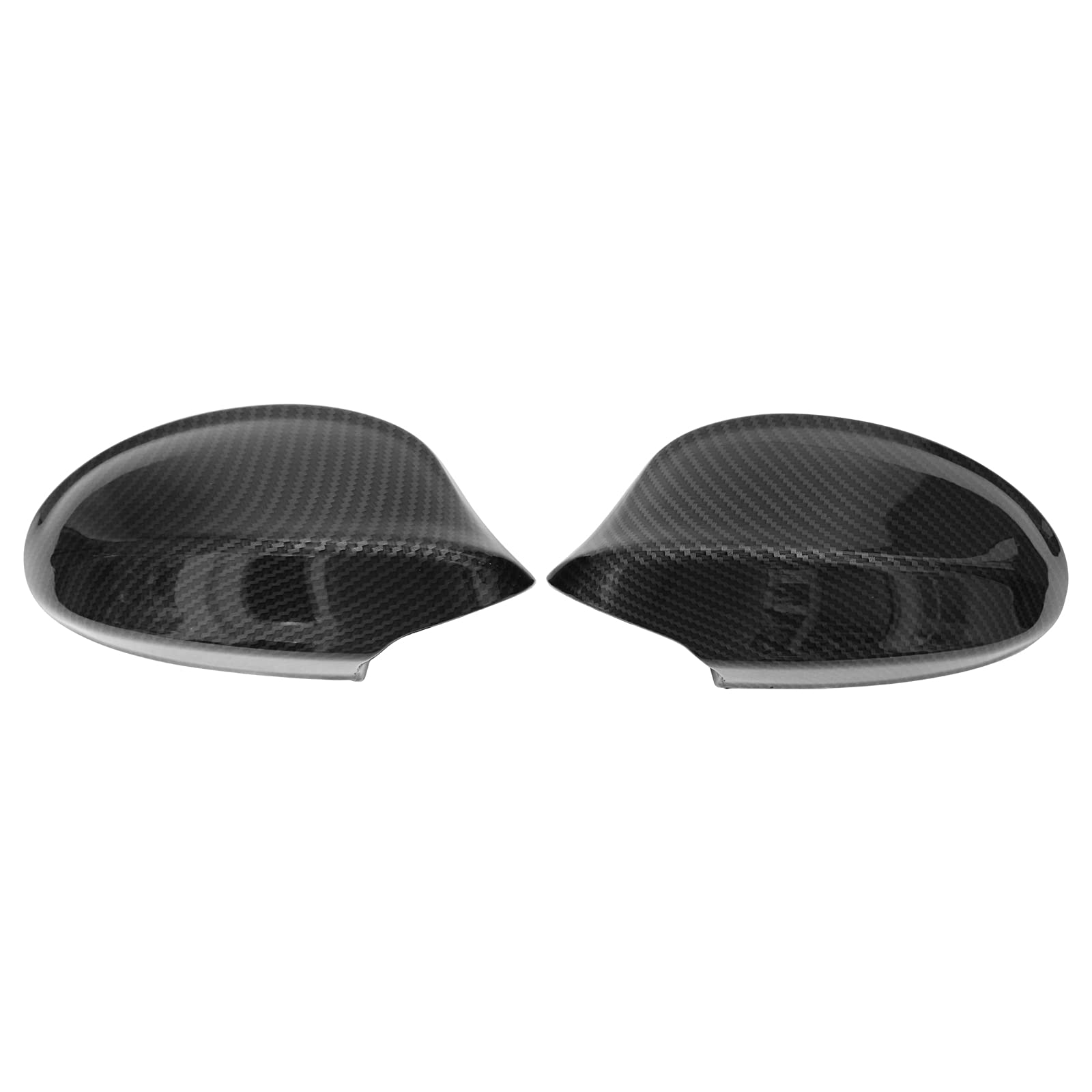 HouYeen Black Carbon Fiber Rearview Mirror Cover Cap for B-MW 3 