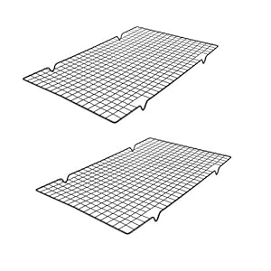 Stainless Steel BakingFriend giftRack CoolingFriend giftRacksFriend giftforFriend giftBaking Friend gift Fits Half Sheet Cookie Pan, Oven and Dishwasher Safe (set of 2)