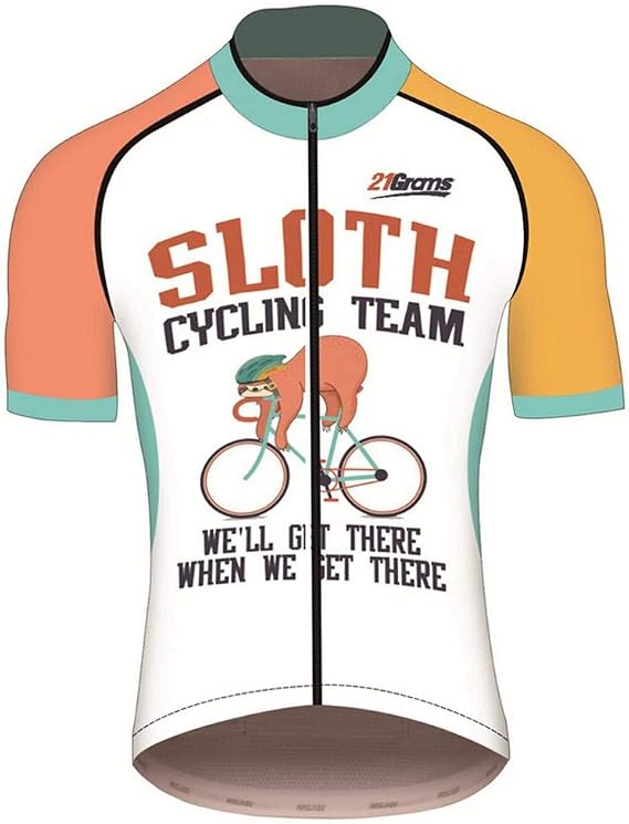 Maglione da ciclismo da uomo, a maniche corte, da uomo, a maniche corte,  con animale, per bicicletta, mountain bike, traspirante, asciugatura  rapida, arancione, 4XL : Amazon.it: Abbigliamento